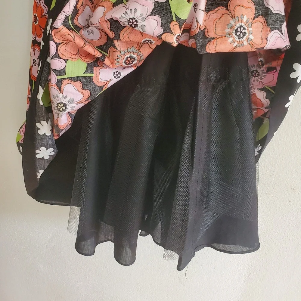 Bonnie Jean Empire Waist‎ Floral Fit Flare Dress Girls 10 Ribbon Sash NEW Party